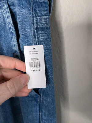 Gap Womens High-Rise Wide-Leg Jeans 18/34R 100% Cotton thumbnail 6