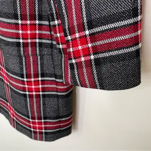 Nine West plaid over coat/blazer in size 16 red gray white thumbnail 8