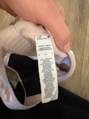 Light Pink Nike Sports Bra Women’s Dri-Fit M thumbnail 4