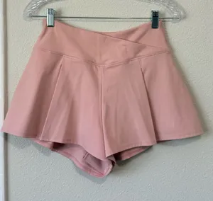 Yogalicious Blush Pink High-Waist Skort Shorts. Size M thumbnail 1