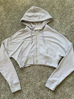 Cropped Lavender Zip thumbnail 1