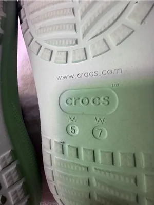 CROCS Kids Mint Green Two-Strap Slide Sandals thumbnail 10