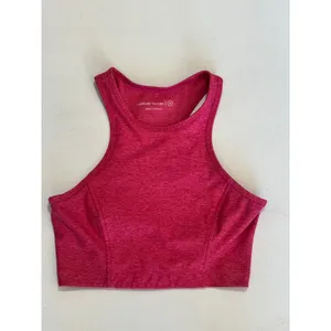 Outdoor Voices Athena Crop Tank Top Flamingo Pink Racerback Sports Bra XS thumbnail 2