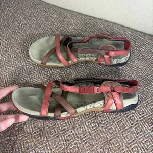 Merrell San Remo Sandals Women's 9 US 7 UK Brown Leather Strappy Summer Gorpcore thumbnail 3