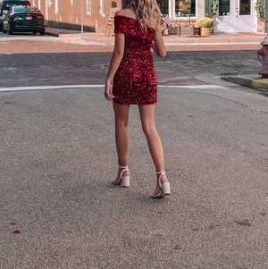 G B Dillard's Homecoming Dress Red thumbnail 2