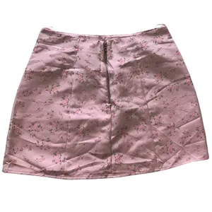 Altar'd State Skirt M Pink Ditzy Floral Slit Mini Satin Coquette Cottagecore thumbnail 3