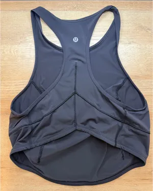 Lululemon black cropped tank top thumbnail 2