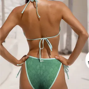 Green and Blue Women's Bikini Set Size M thumbnail 4