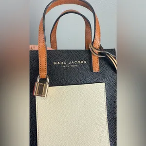 Marc‎ Jacobs Micro Tote Smoked Almond Multi Handbag Classic Chic thumbnail 7