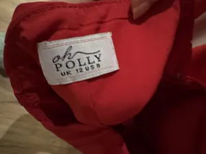 Oh Polly Leotine mini Cherry Red Dress thumbnail 4