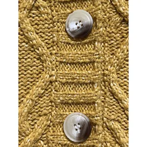 Central Park West Savannah Cardigan in Yellow, Size S thumbnail 7