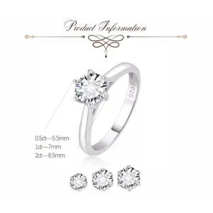 Boutique 1Ct Solitaire Platinum 925 Simulated Diamond Engagement Wedding Ring, Size 8‎ thumbnail 7