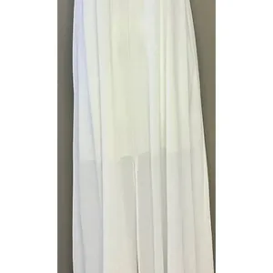 Vici High Neck Ivory Long Maxi with Front Slit- Medium thumbnail 6