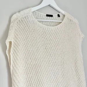 ATM Anthony Thomas Melillo Diagonal Stitch Knit Pullover Boat Neck Top Ecru White Size Medium thumbnail 5