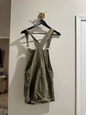 FREE PEOPLE Ziggy Shortall in Wash Army Green Size Small thumbnail 6