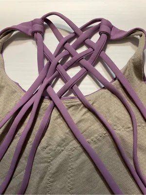 Lululemon Free to Be High-Neck Longline Bra Wild A/B Cup - Wisteria Purple Sz 6 thumbnail 9