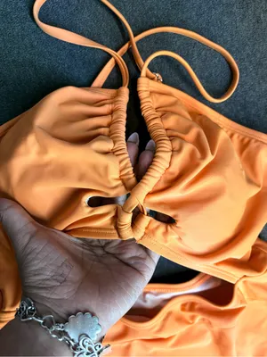 🆕Cupshe Women Orange Cutout One-Piece Swimsuit Size M thumbnail 3