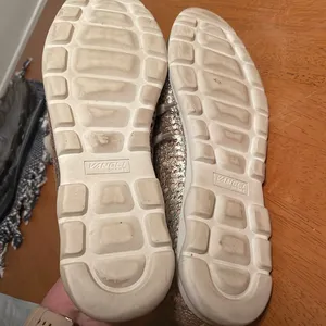 Vaneli Laren Laser Cut Leather Sneakers Gold Size 9 thumbnail 7