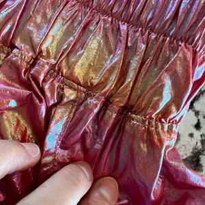 Free People Movement The Way Home Shorts In Pink Rainbow Metallic Size Medium thumbnail 5