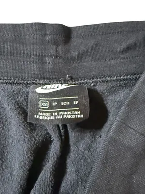 Nike Women XS Sportswear Club Fleece Black Oversized Jogger Sweatpants thumbnail 4