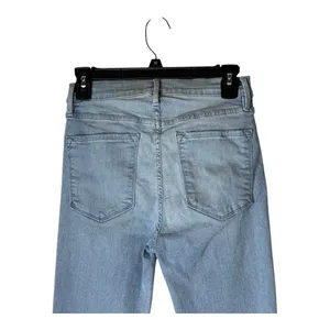 Frame Denim Jeans Women 27 Blue Tadley Light Wash Ali High Rise‎ Cigarette thumbnail 5