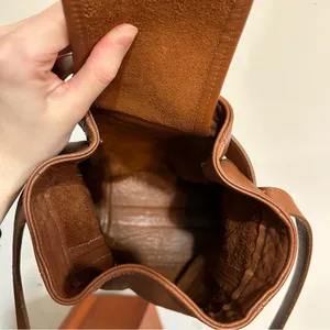 Vintage Coach 4156 Toffee Brown Leather Soho Belted Bucket Buckle Pouch Bag thumbnail 12
