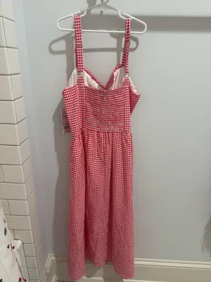 Wild Fable Red Gingham Dress thumbnail 3