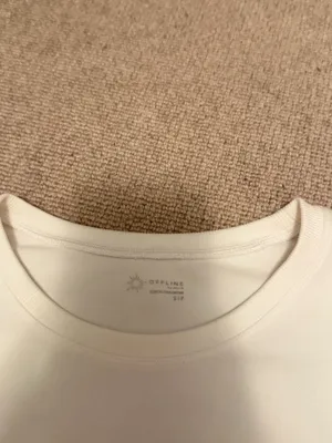 OFFLINE by Aerie Long Sleeve Cropped White thumbnail 3