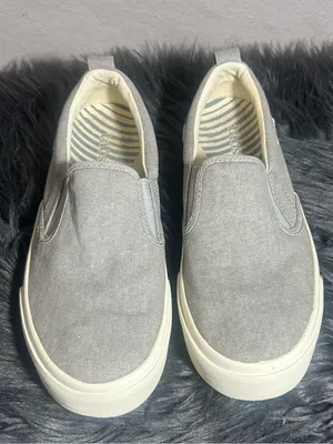 Taos Footwear is TAOS RUBBER SOUL Slip-On Canvas Sneaker Light Gray Size 7 thumbnail 3