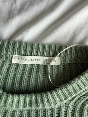 light green altard state cropped sweater thumbnail 3