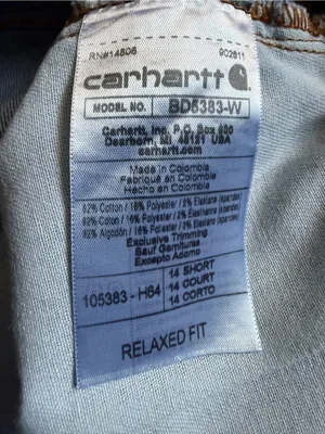 Carhartt Women's Relaxed Fit Jeans Size 14 Short thumbnail 3