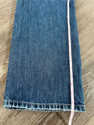 Levi’s Low Pro Straight Jeans Size 31 Breathe Out Distressed Medium Wash 90s thumbnail 14