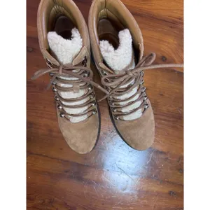 Marc Fisher Ltd Nairy Faux Fur Trim Hiking Boots Brown Women'S Size 9 New thumbnail 11