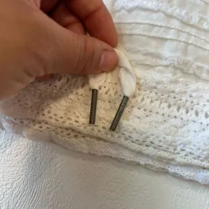 Abercrombie Lace Trim Mini Skirt White Cotton Small Boho Feminine thumbnail 7