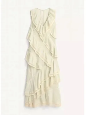 Zara limited edition ruffle maxi dress thumbnail 6