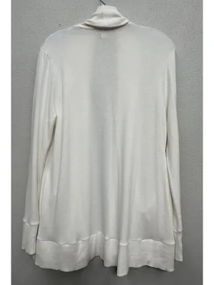 Beyond Yoga Soften Up Cardigan Women’s Small Off White Open Front Pockets Flawed thumbnail 3