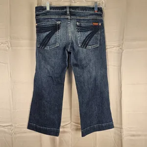 7 For All Mankind Womens Dojo Capri Jeans 28‎ thumbnail 3