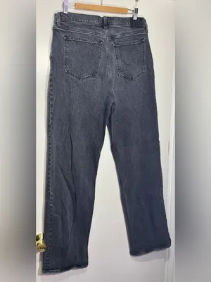 Abercrombie & fitch black/grey the 90’s relaxed Jean high rise size 14 thumbnail 9