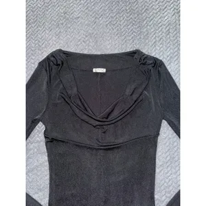 Free People Women's Running Late Long Sleeve‎ Soft Jersey Size Small thumbnail 2