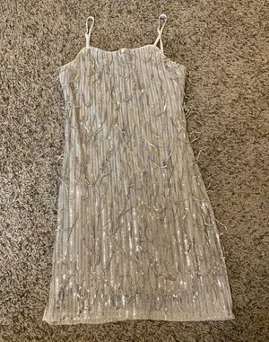 Gold Sequin Party Dress Size XS thumbnail 1