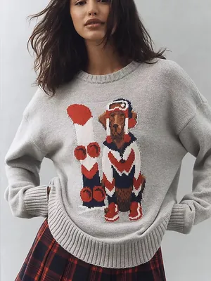 Anthropologie Porridge Jolene Pullover Sweater in Gray thumbnail 1
