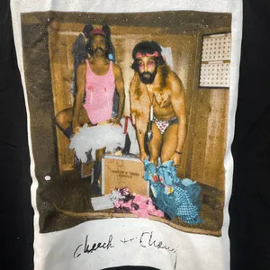Cheech & Chong 90's Era Photo Print Long Sleeve T-Shirt XL thumbnail 2