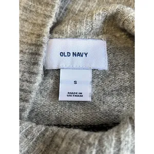 Old Navy‎ Sweater Women Size Small Gray Mock Neck Career Business Casual Preppy thumbnail 3