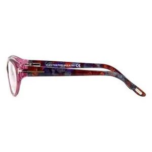 TOM FORD 90's Glasses Eyeglass Frames Floral Plum Purple AS-IS w Discoloration thumbnail 2
