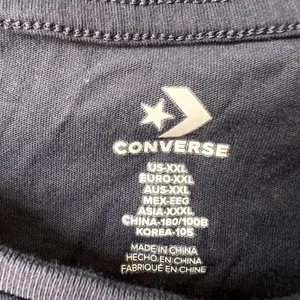 Converse Navy Logo Graphic Crop Top 100% Cotton Sz XXL‎ thumbnail 2