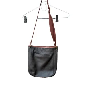 The Sak espresso brown leather crossbody. thumbnail 3