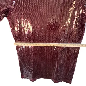Abercrombie & Fitch‎ Sequin Mini Dress Burgundy Maroon Open Back XLP Party Glam thumbnail 6