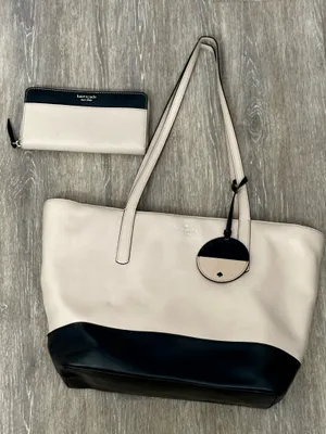 Kate Spade New York Briel large tote and matching wallet. thumbnail 1