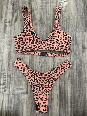 Zaful Cheetah Bikini Set thumbnail 5