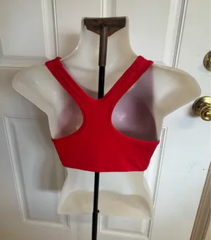 Med Nike University Red/White Swoosh Med support racerback Sports thumbnail 2